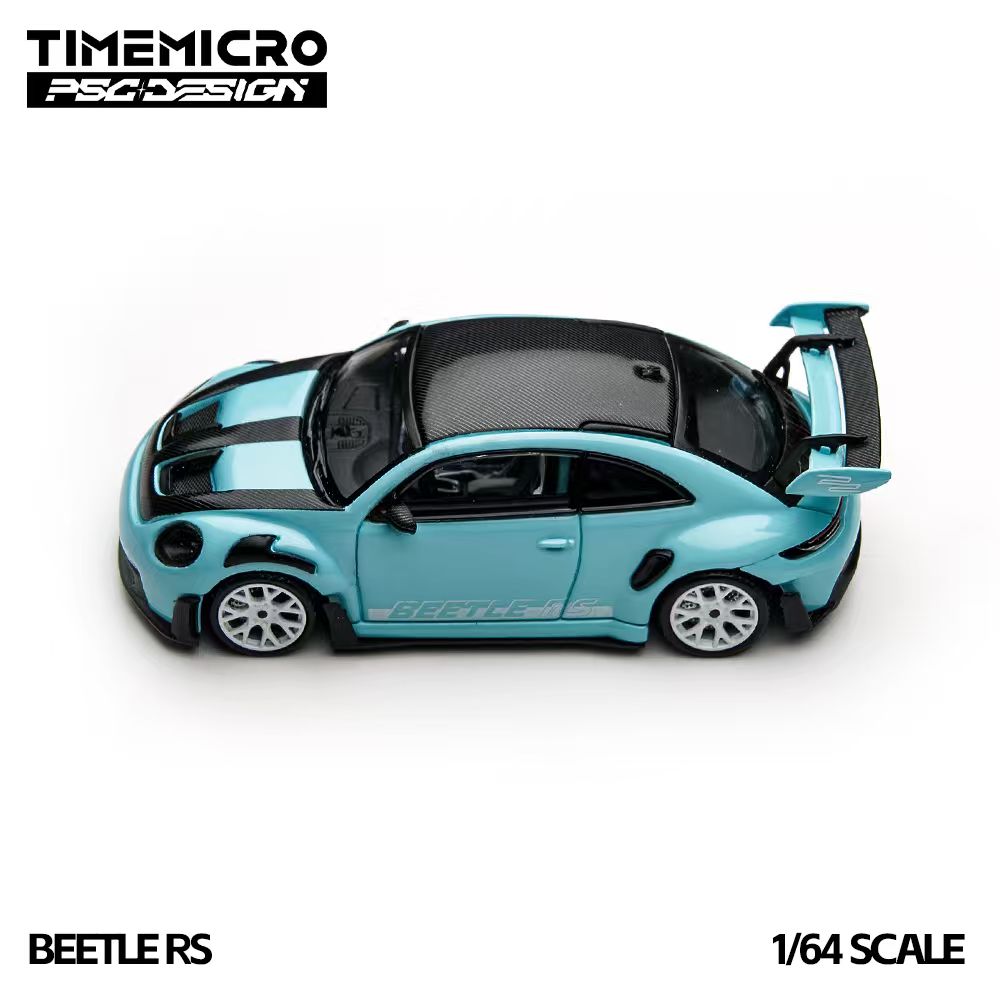 TimeMicro × PSC DESIGN 1:64 Volkswagen Beetle RS Blue Livery TM647906