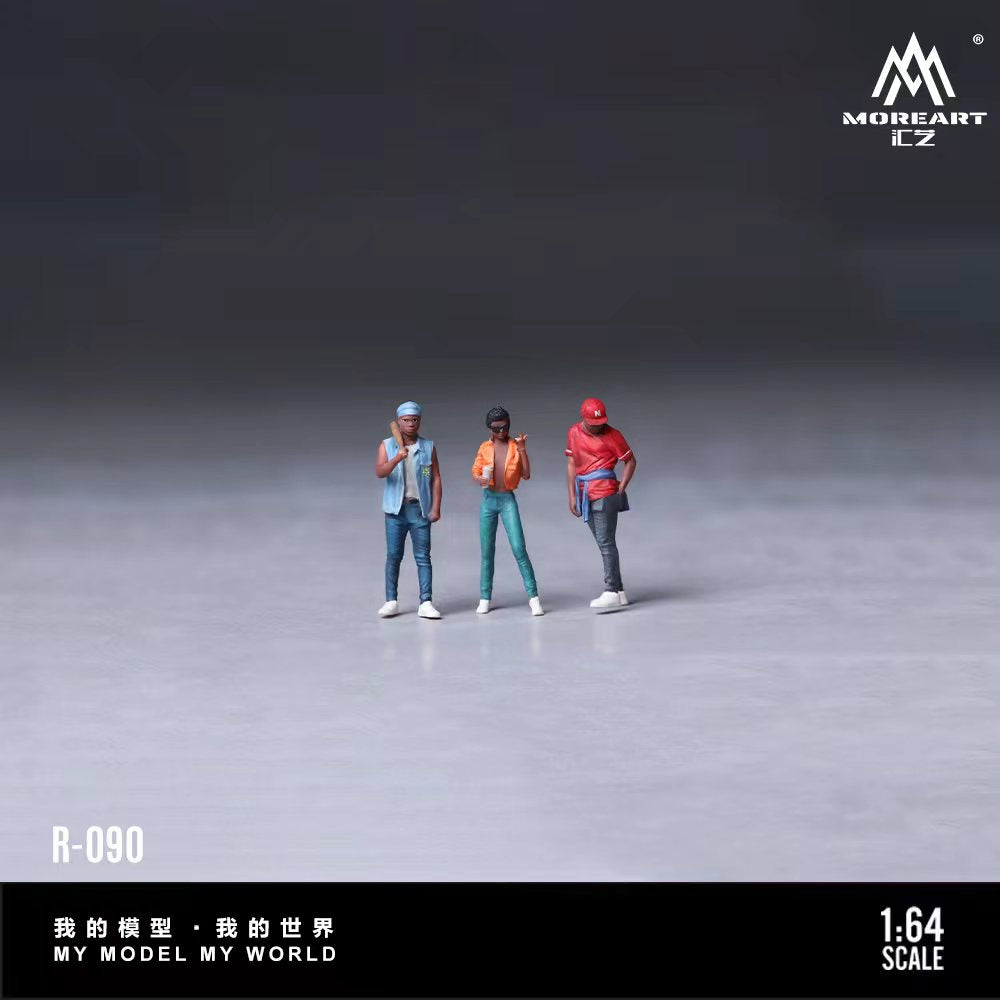 MoreArt 1:64 American street hip-hop figurine set MO223090