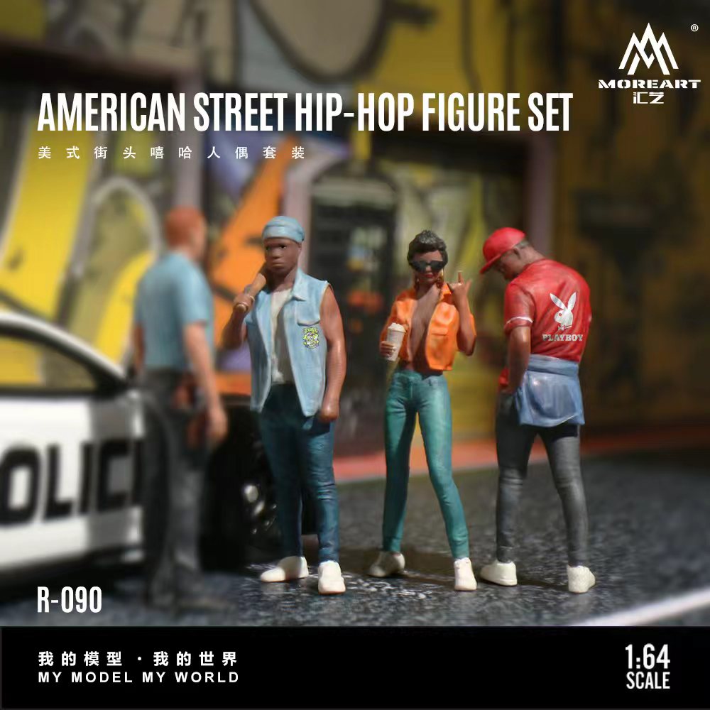 MoreArt 1:64 American street hip-hop figurine set MO223090