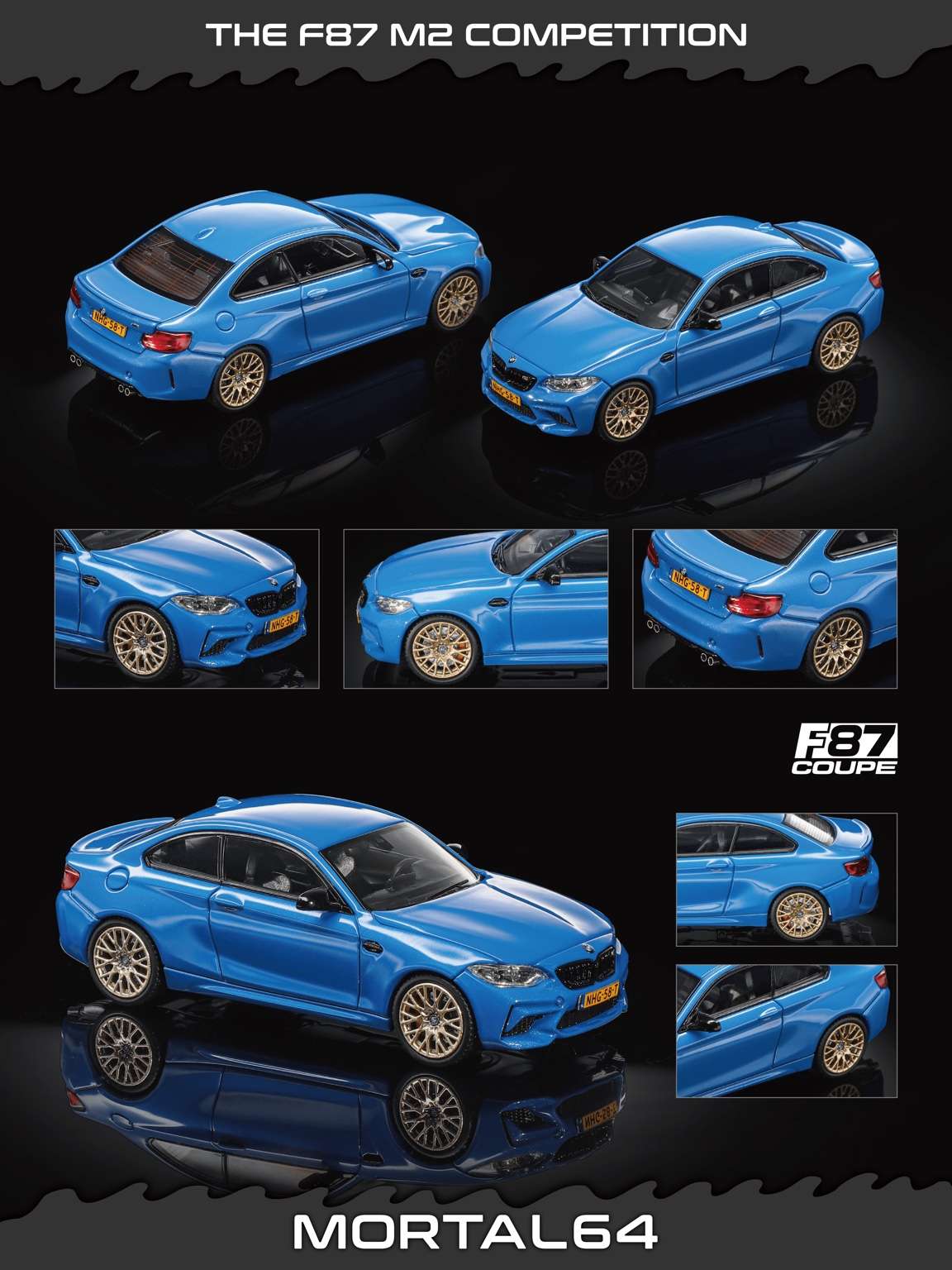 Mortal 1:64 BMW F87 M2C (2 Colours)