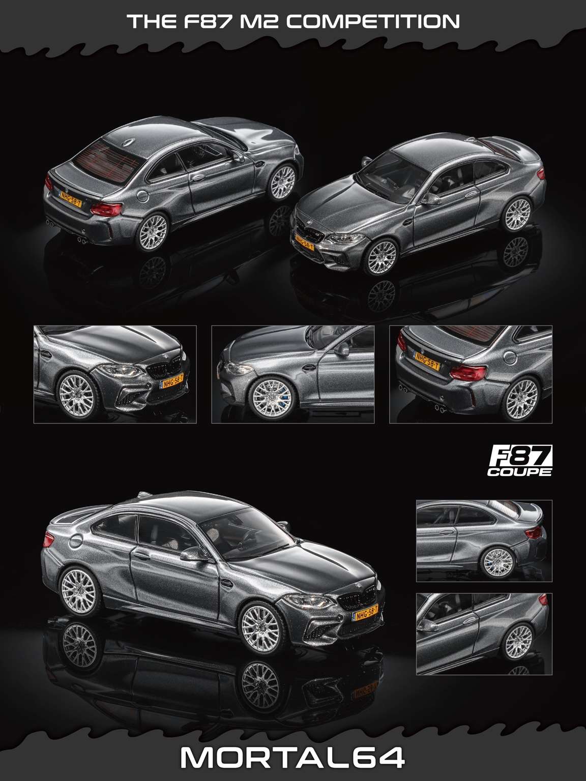 Mortal 1:64 BMW F87 M2C (2 Colours)