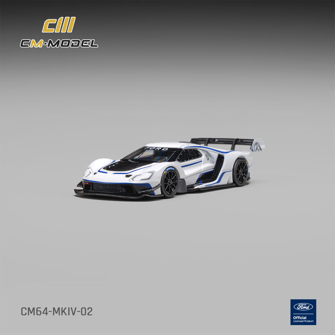 [Preorder] CM Model 1:64 Ford GT Mk IV  Frozen White & Sonic Blue Pearl J-1 CM64-MKIV-02