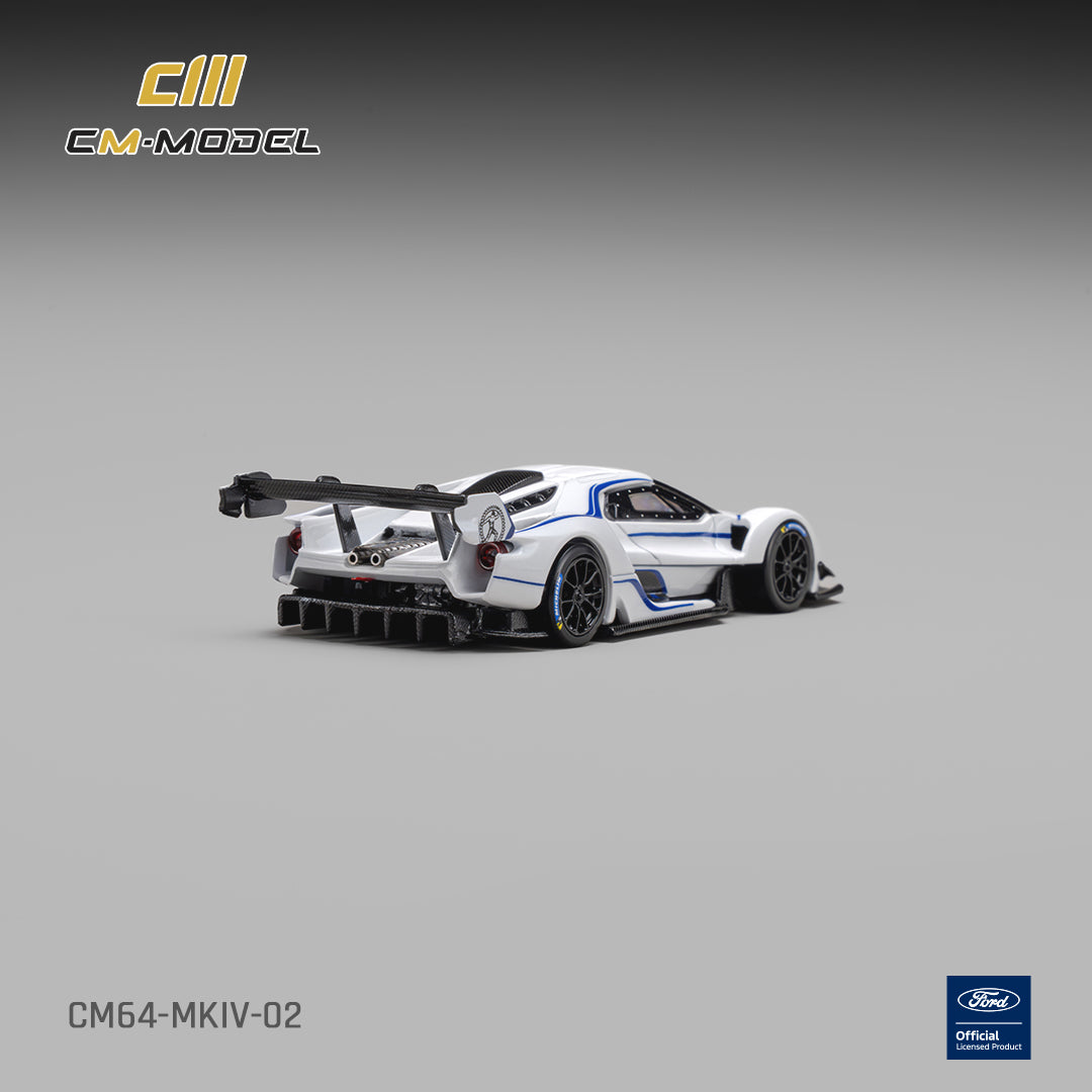 [Preorder] CM Model 1:64 Ford GT Mk IV  Frozen White & Sonic Blue Pearl J-1 CM64-MKIV-02