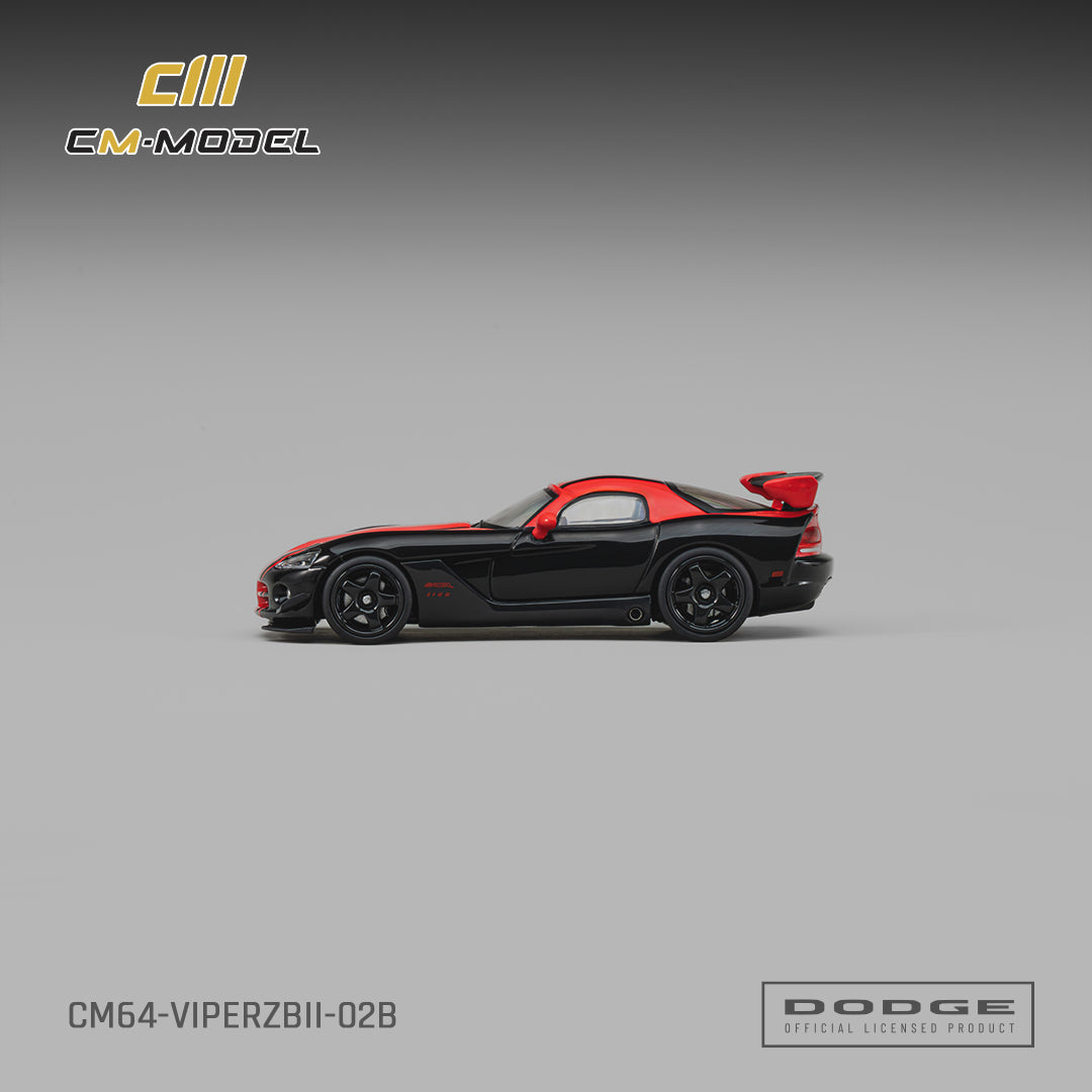 [Preorder] CM Model 1:64 Dodge Viper (ZBI) Viper Black with Red CM64-ViperZBII-02B