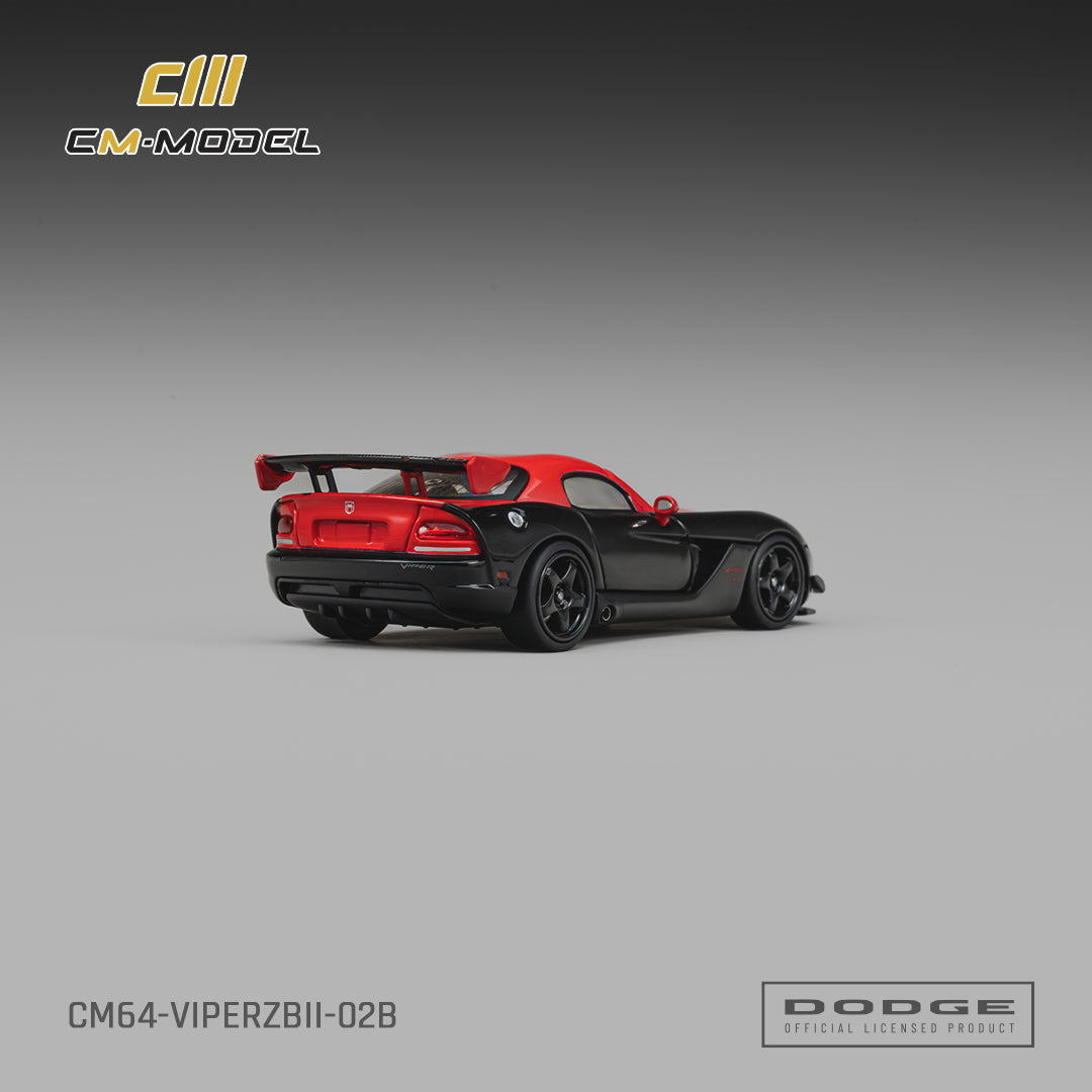 [Preorder] CM Model 1:64 Dodge Viper (ZBI) Viper Black with Red CM64-ViperZBII-02B