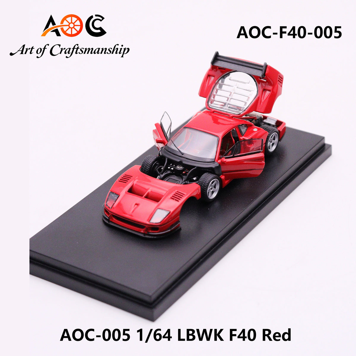 [Preorder] AOC 1:64 LBWK F40 Red AOC-F40-005