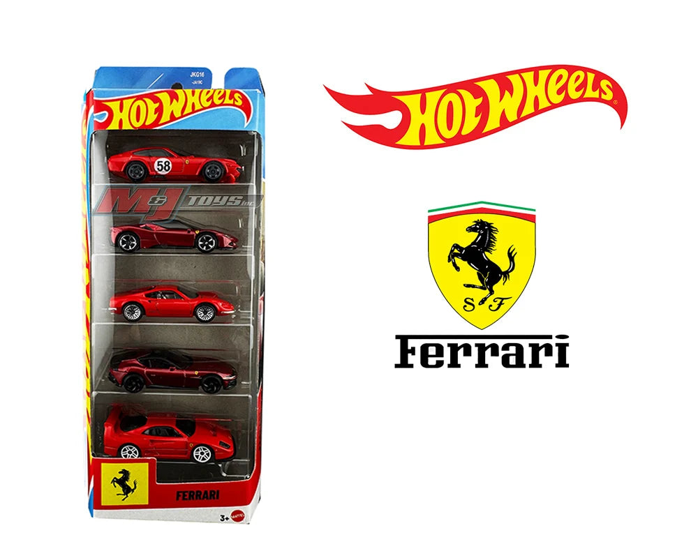 Hot Wheels 1:64 Basic 5 Pack Set 2026 Ferrari JLN12