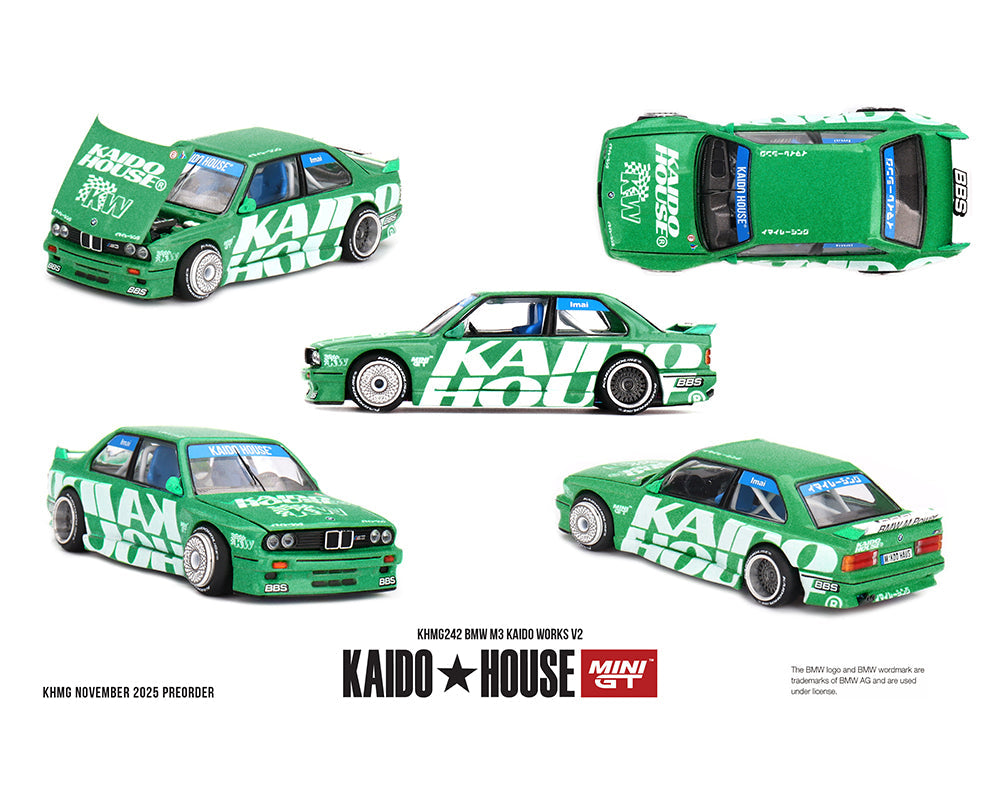 [Preorder] Kaido House x Mini GT BMW M3 Kaido Works V2- Green KHMG242