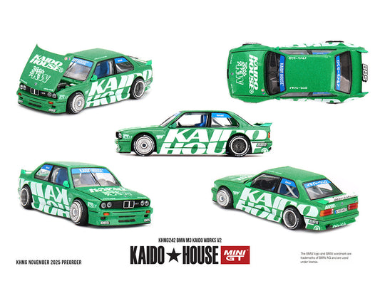 [Preorder] Kaido House x Mini GT BMW M3 Kaido Works V2- Green KHMG242