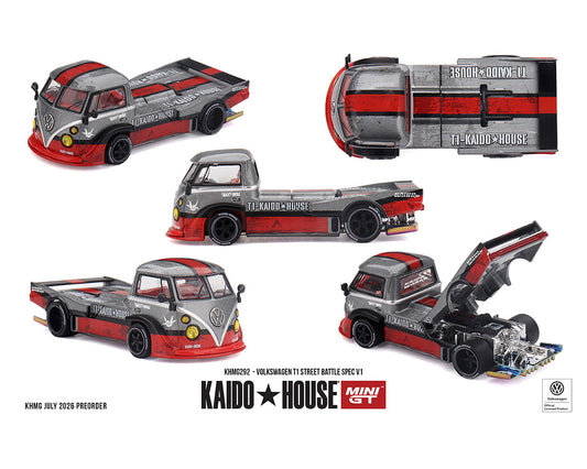 [Preorder] Kaido House x Mini GT 1:64 Volkswagen T1 Street Battle Spec V1 KHMG292