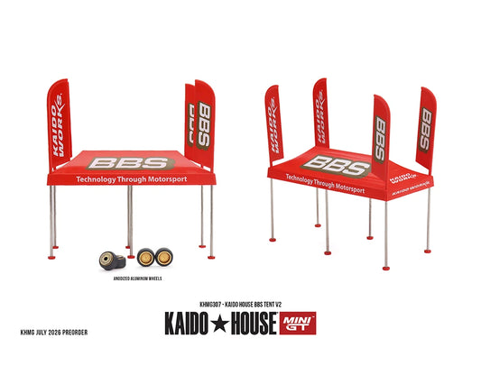 [Preorder] Kaido House x Mini GT 1:64 BBS Tent V2 Set KHMG307