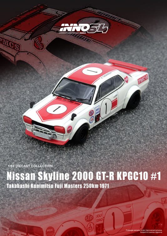Inno64 1:64 NISSAN SKYLINE 2000 GT-R KPGC10 #1 IN64-KPGC10-FM1971