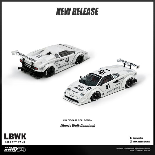 [Preorder] Inno64 1:64 LIBERTY WALK COUNTACH IN64-LBCOUNTACH-01