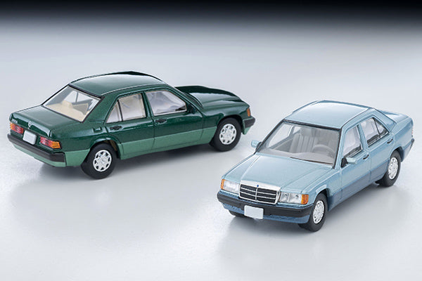 [Preorder] TLVN Tomica Limited Vintage Neo 1:64 1992 Mercedes-Benz 190E (Green) LV-N77d