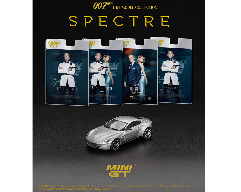 Mini GT 1:64 Aston Martin DB10 James Bond 007 “SPECTRE” – English Packaging MGT00910-007E