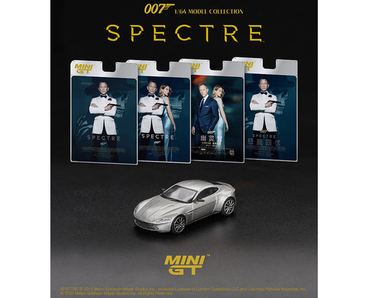 Mini GT 1:64 Aston Martin DB10 James Bond 007 “SPECTRE” – English Packaging MGT00910-007E