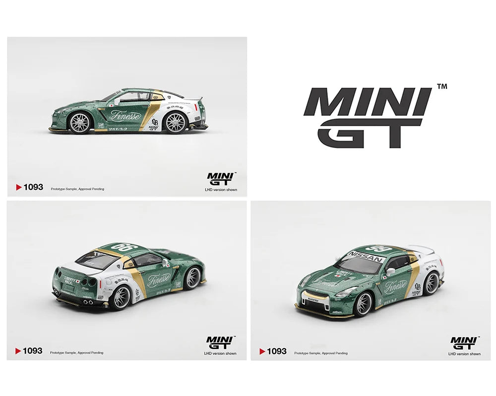 [Preorder] Mini GT 1:64 Nissan GT-R (R35) LB★WORKS Type 1, Custom Ducktail Auto Finesse MGT01093-BL