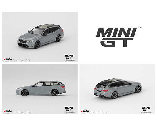 Mini GT 1:64 BMW M5 Touring (G99) – Brooklyn Gray Metallic MGT01096-BL