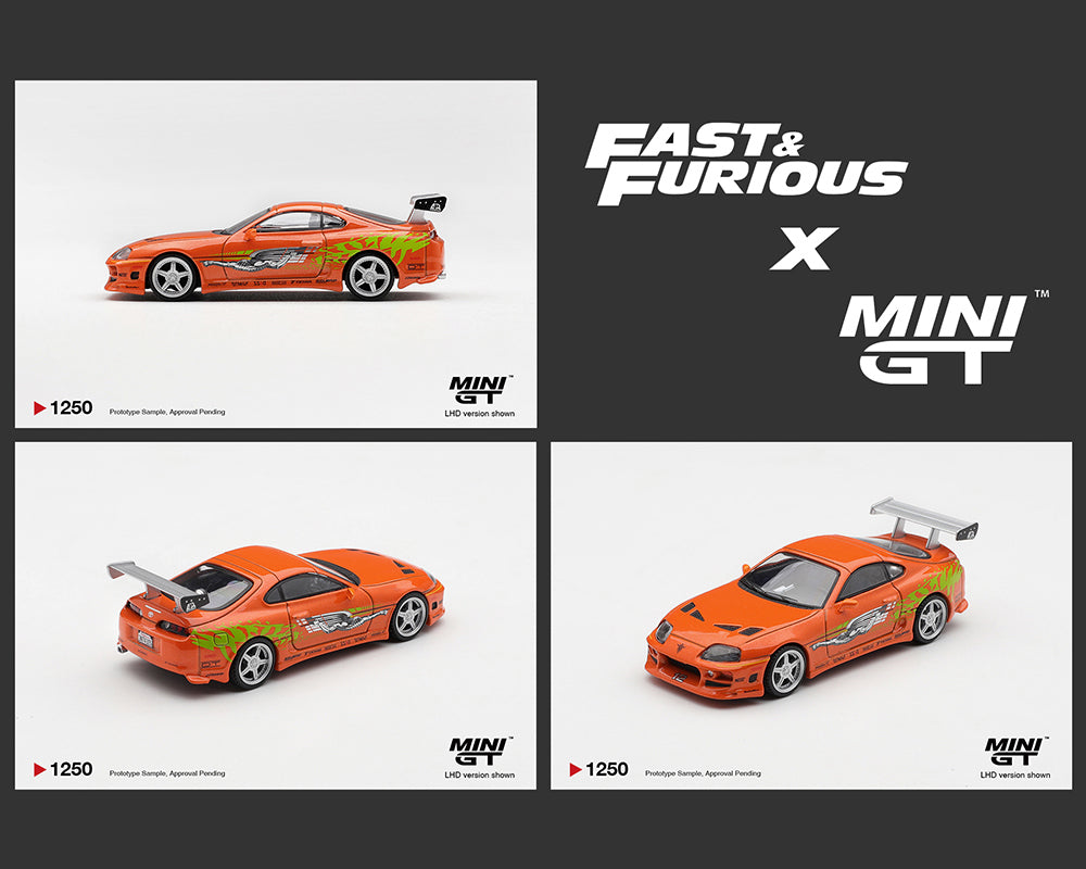 [Preorder] MINI GT 1:64 Fast & Furious Toyota Supra BOMEX ” The Fast and the Furious” Brian O’Conner – Limited Edition MGT01250