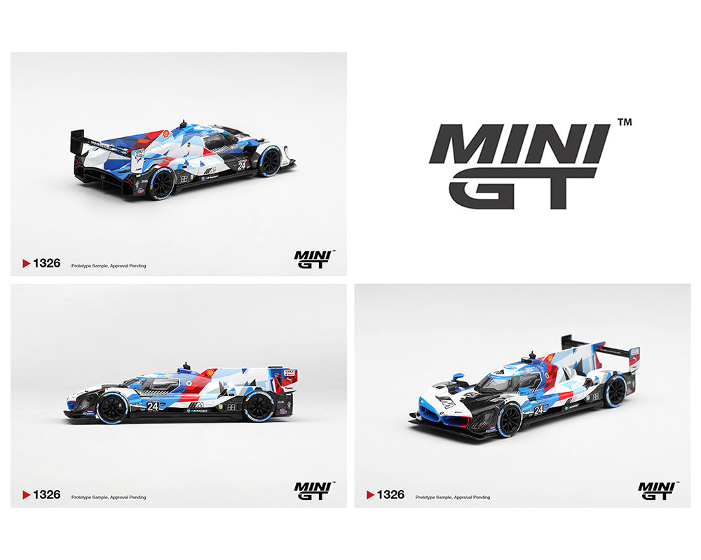 [Preorder] Mini GT 1:64 BMW M Hybrid V8 GTP #24 BMW M Team RLL 2024 IMSA Daytona 24 Hrs MGT01326-BL