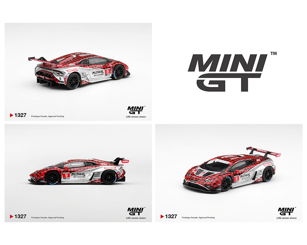 [Preorder] Mini GT 1:64 Lamborghini Huracan GT3 EVO2 #9 Pfaff Motorsports 2025 IMSA WeatherTech GTD Pro MGT01327-BL