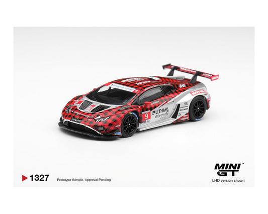 [Preorder] Mini GT 1:64 Lamborghini Huracan GT3 EVO2 #9 Pfaff Motorsports 2025 IMSA WeatherTech GTD Pro MGT01327-BL