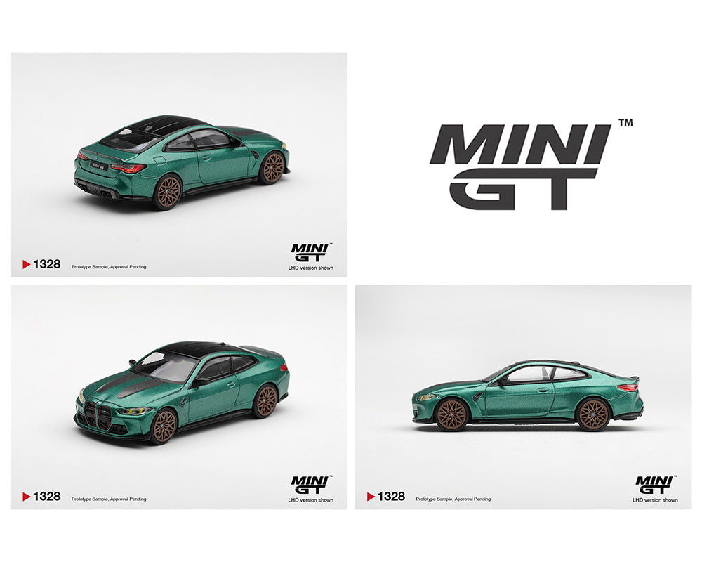 [Preorder] Mini GT 1:64 BMW M4 CS Frozen Isle of Man Green Metallic MGT01328-BL