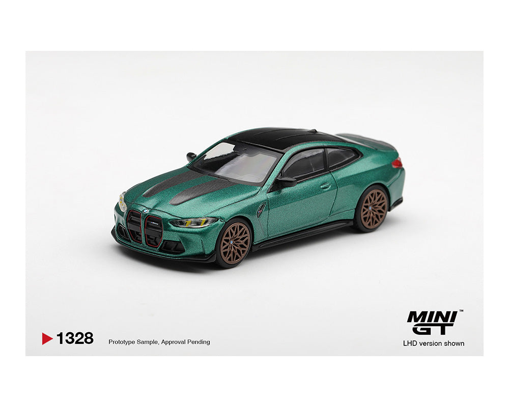[Preorder] Mini GT 1:64 BMW M4 CS Frozen Isle of Man Green Metallic MGT01328-BL