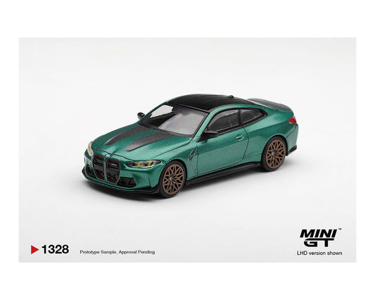 [Preorder] Mini GT 1:64 BMW M4 CS Frozen Isle of Man Green Metallic MGT01328-BL