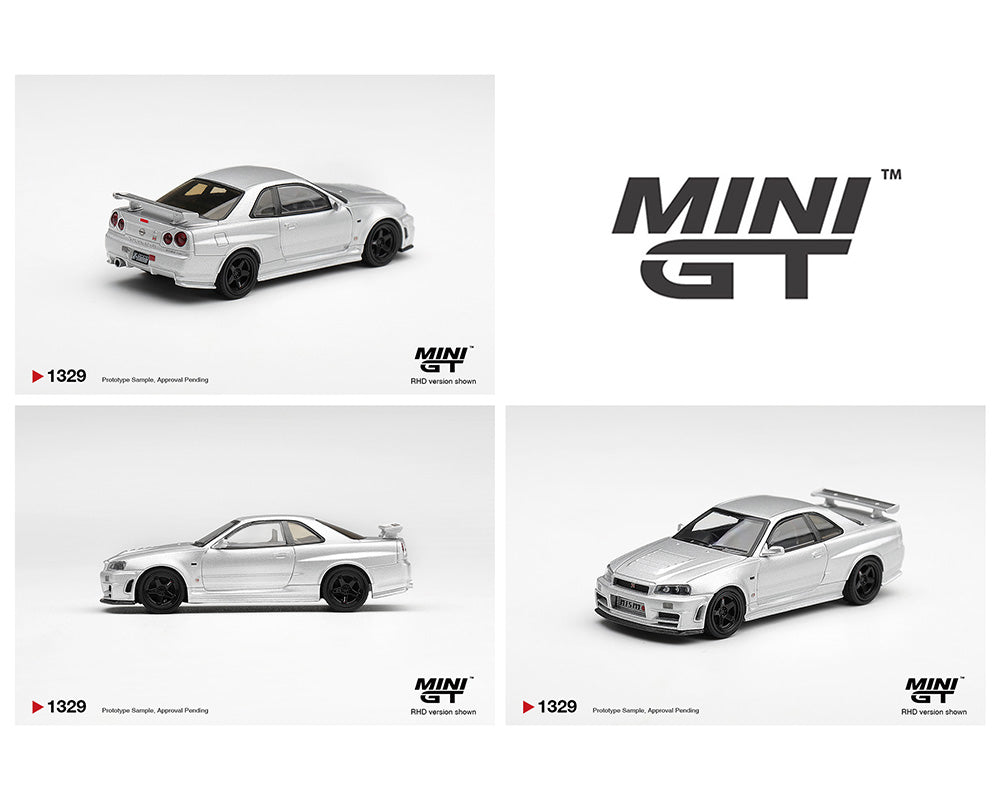 [Preorder] Mini GT 1:64 Nissan NISMO R34GT-R Z-tune Z-Tune Silver MGT01329-BL