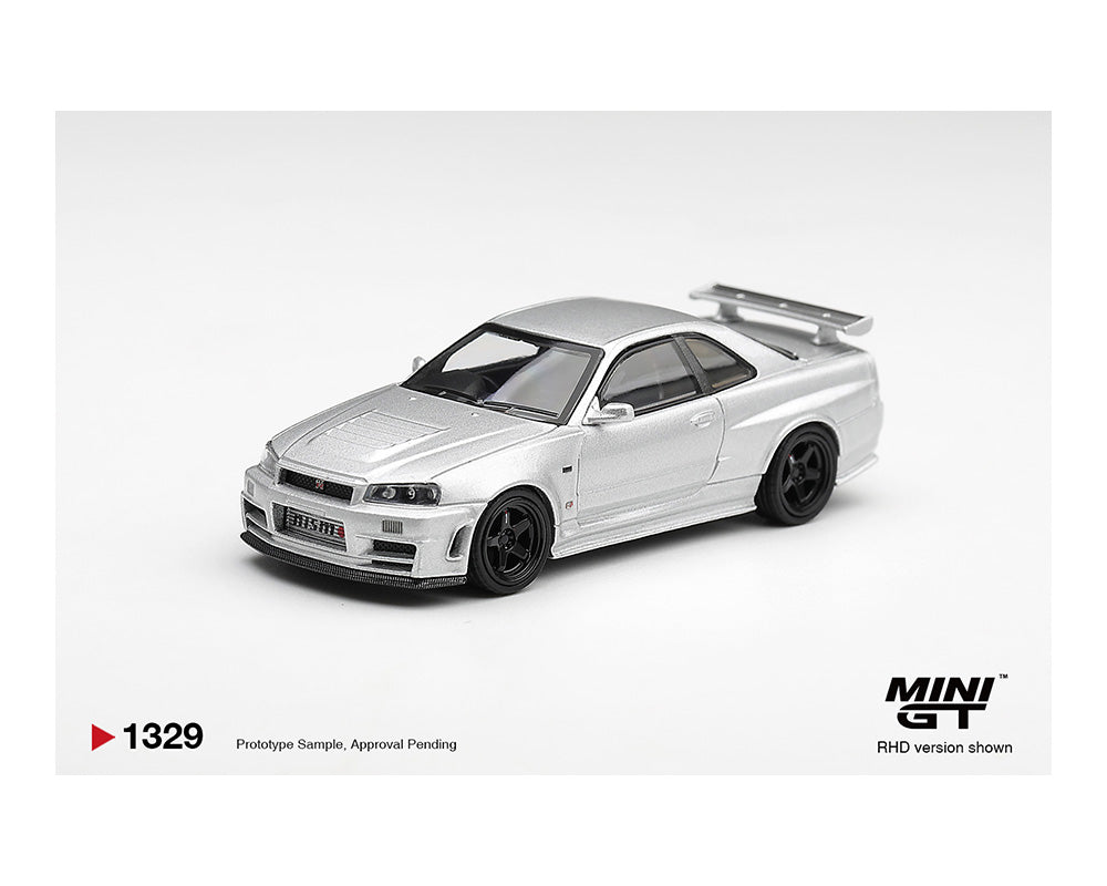 [Preorder] Mini GT 1:64 Nissan NISMO R34GT-R Z-tune Z-Tune Silver MGT01329-BL