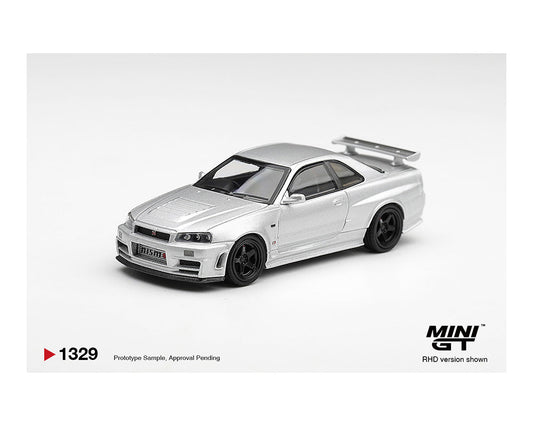 [Preorder] Mini GT 1:64 Nissan NISMO R34GT-R Z-tune Z-Tune Silver MGT01329-BL