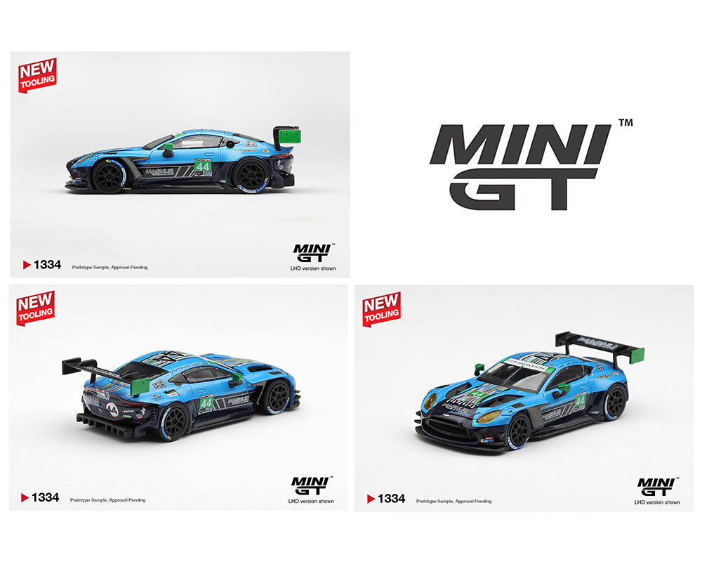 [Preorder] Mini GT 1:64 Aston Martin Vantage GT3 Evo #44 Magnus Racing 2025 IMSA Daytona 24 Hrs MGT01334-BL