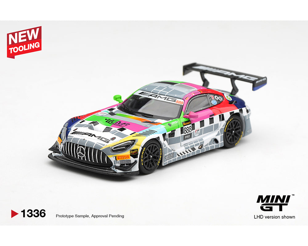 [Preorder] Mini GT 1:64 Mercedes-AMG GT3 #888 Mercedes-AMG Team GMR Meguiar´s Bathurst 12 Hour 2025 MGT01336-BL