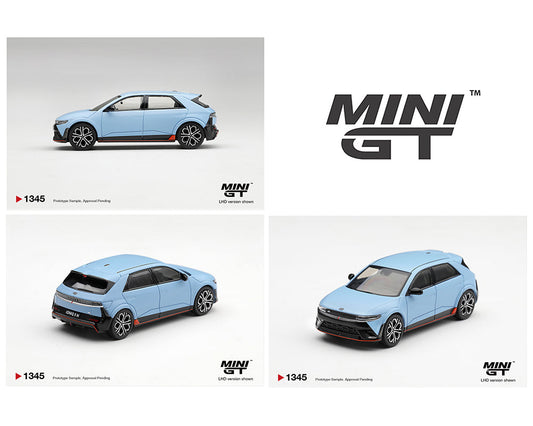 [Preorder] Mini GT 1:64 Hyundai Ioniq 5 N Performance – Blue Pearl – Korea Exclusives MGT01345-L