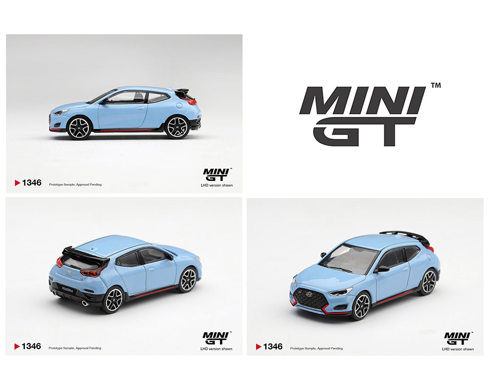 [Preorder] Mini GT 1:64 Hyundai Veloster N Performance – Blue – Korea Exclusive MGT01346-L