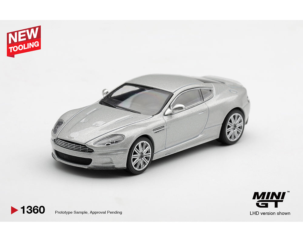 [Preorder] Mini GT 1:64 Aston Martin DBS 2008 Lightning Silver MGT01360-BL