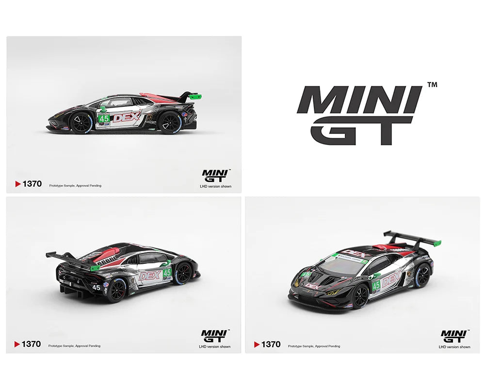 [Preorder] Mini GT 1:64 Lamborghini Huracan GT3 EVO2 #45 DEX Wayne Taylor Racing 2025 IMSA Chevrolet Grand Prix Class Winner MGT01370-BL
