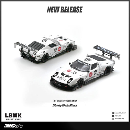 [Preorder] Inno64 1:64 LB-Silhouette WORKS Miura GT IN64-LBMIURA-01