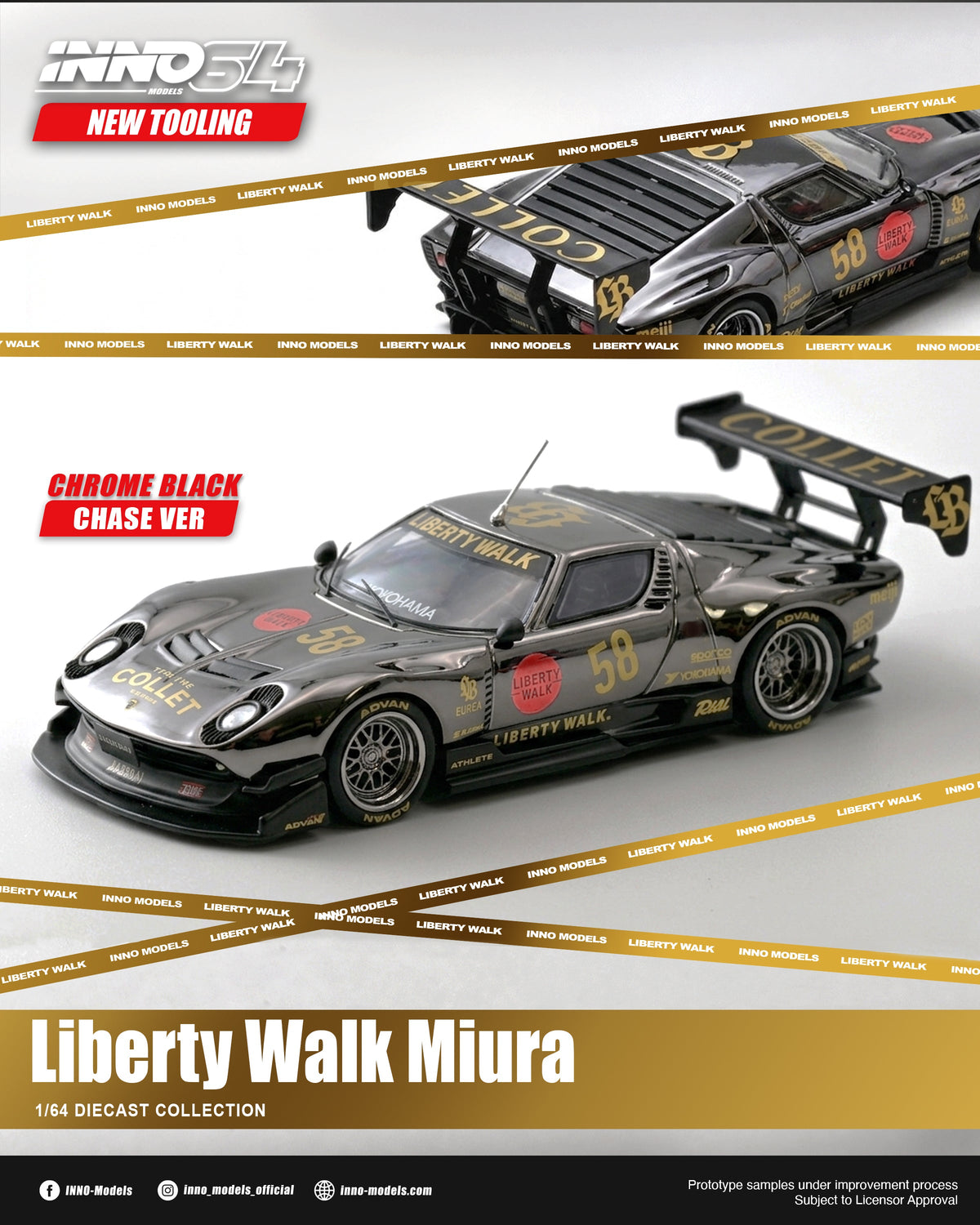 [Preorder] Inno64 1:64 LB-Silhouette WORKS Miura GT IN64-LBMIURA-01