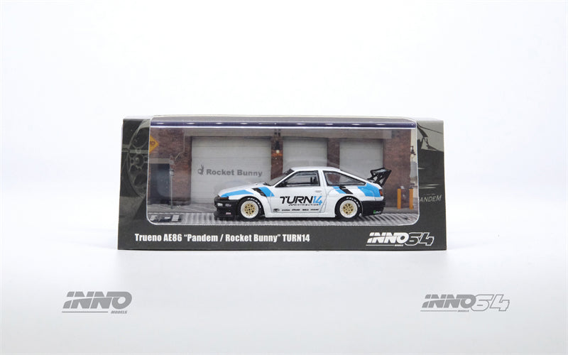 Inno64 1:64 Toyota AE86 Sprinter Trueno "TURN14" PANDEM / ROCKET BUNNY