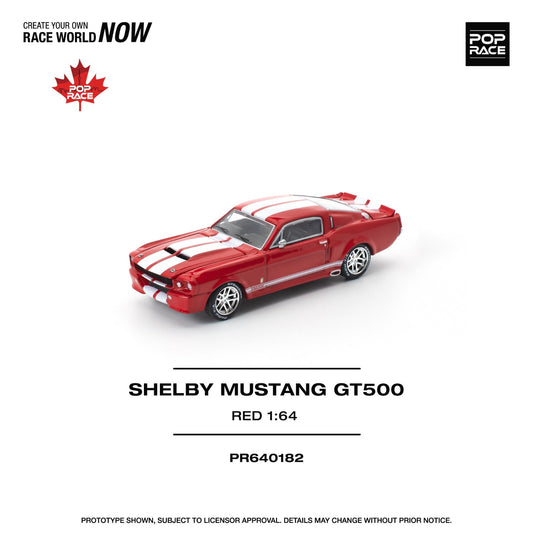 POPRACE 1:64 SHELBY MUSTANG GT500 Red PR640182