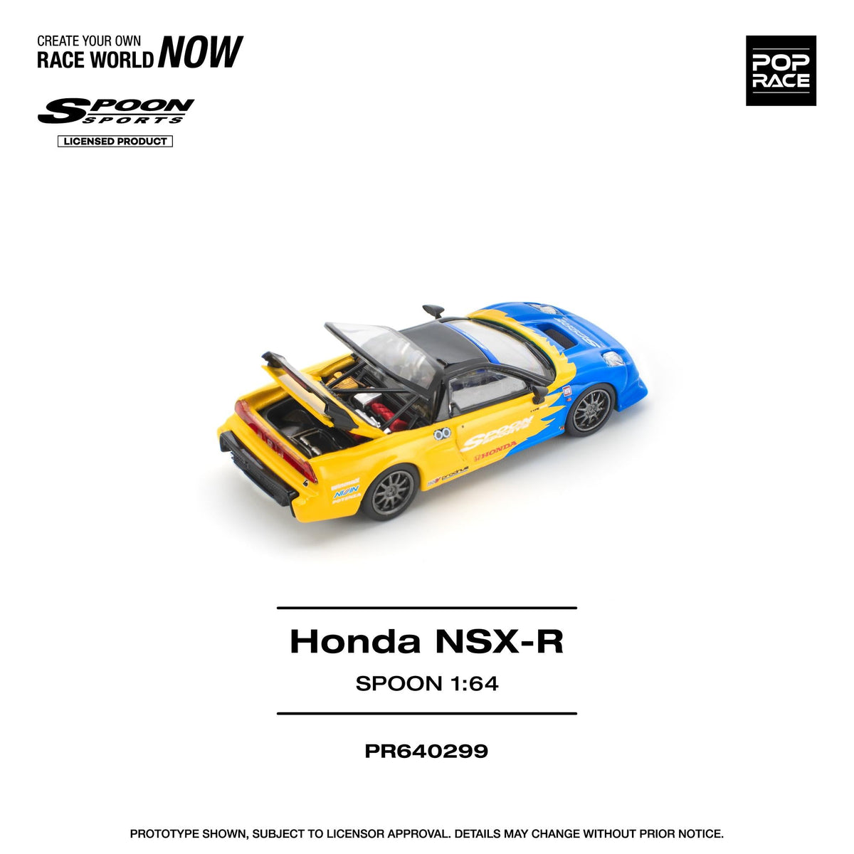 [Preorder] POPRACE 1:64 Honda NSX-R SPOON PR640299