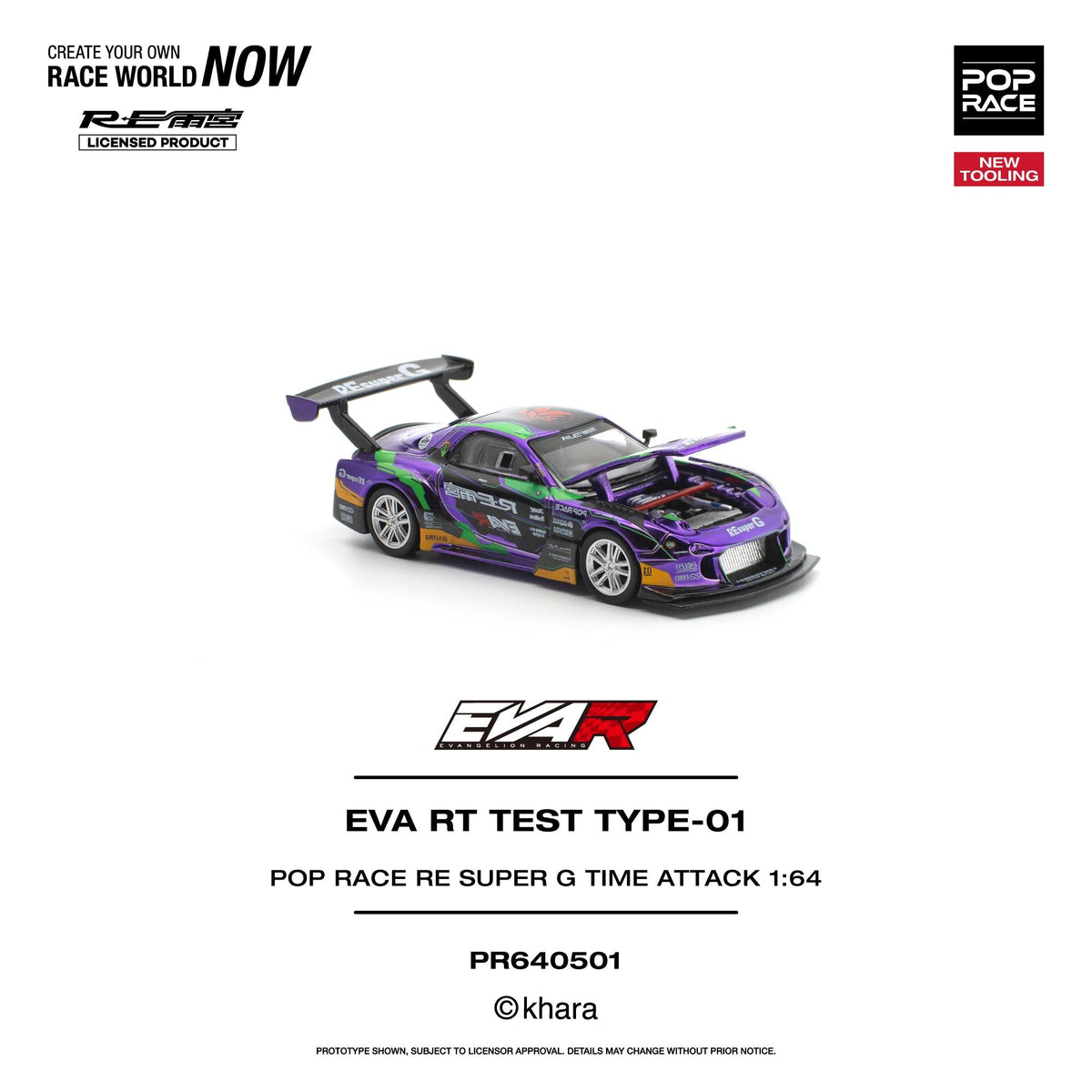 [Preorder] POPRACE 1:64 EVA RT TEST TYPE-01 POP RACE RE SUPER G TIME ATTACK PR640501