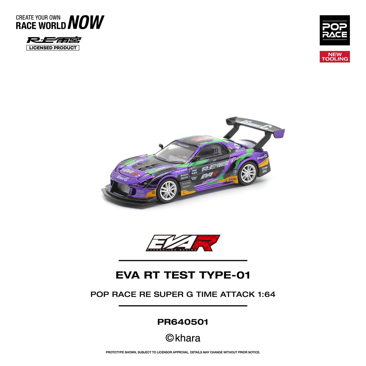 [Preorder] POPRACE 1:64 EVA RT TEST TYPE-01 POP RACE RE SUPER G TIME ATTACK PR640501