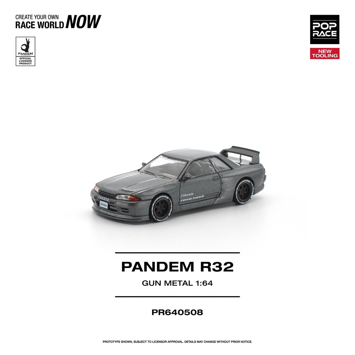 [Preorder] POPRACE 1:64 Nissan PANDEM R32 PR640508