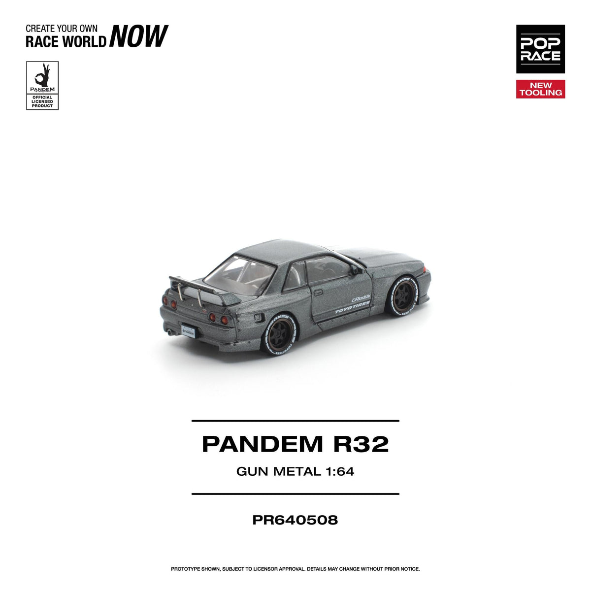 [Preorder] POPRACE 1:64 Nissan PANDEM R32 PR640508