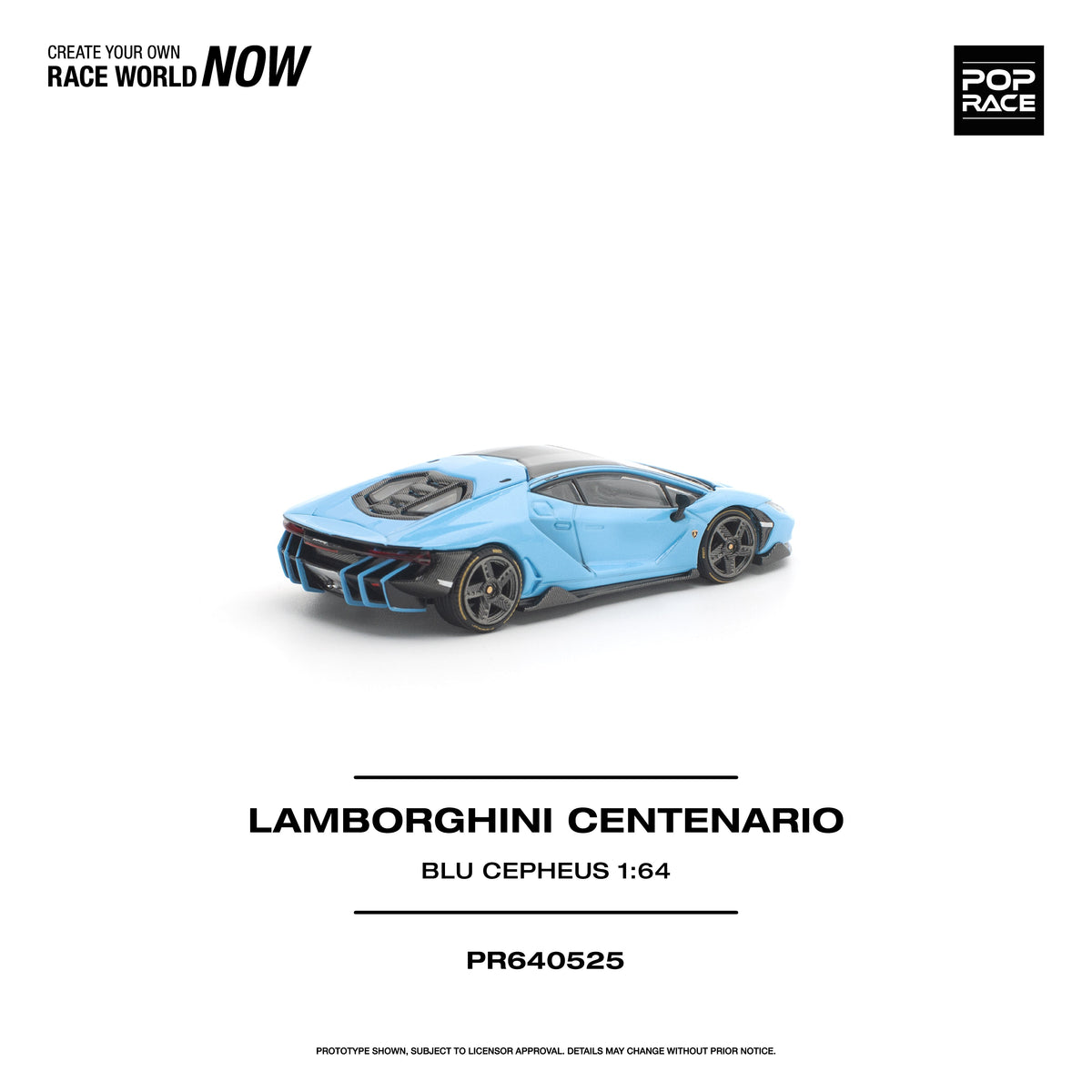 [Preorder] POPRACE 1:64 Lamborghini CENTENARIO BLU CEPHEUS PR640525