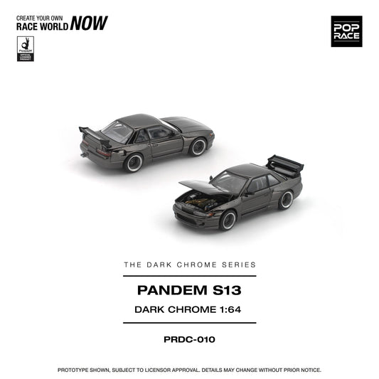 [Preorder] POPRACE 1:64 Pandem S13 Dark Chrome PRDC010