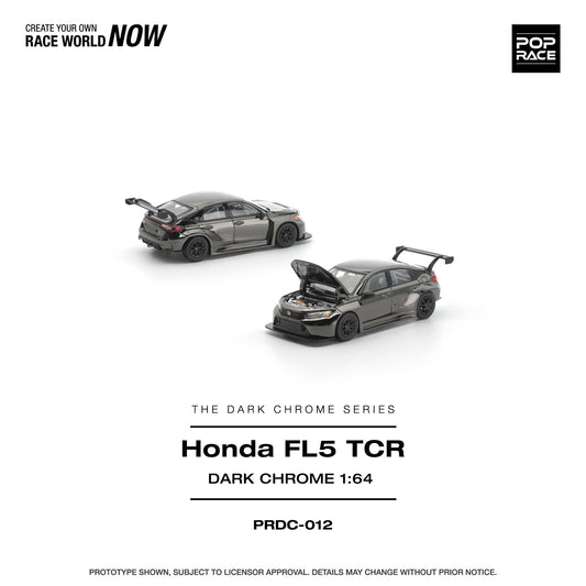 [Preorder] POPRACE 1:64 Honda Civic FL5 TCR Dark Chrome PRDC012